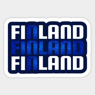 The flag of Finland / Blue Cross Flag Sticker